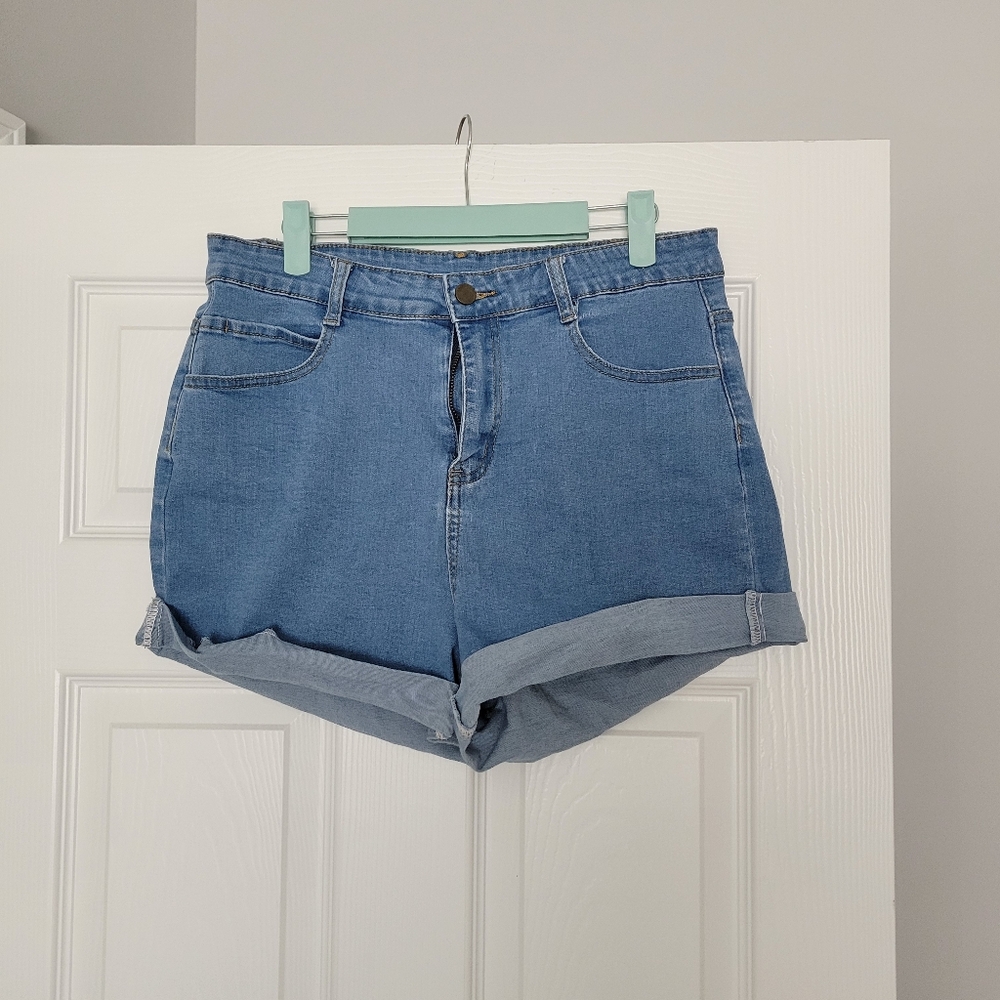 Classic Blue Denim Women's Shorts